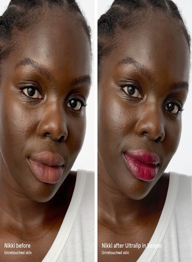 Glossier Ultralip Ultra Shiny Lipstick with Hyaluronic Acid , Vesper - rich fuchsia 3g – Hydrating, Glossy Lip Color - Image 3