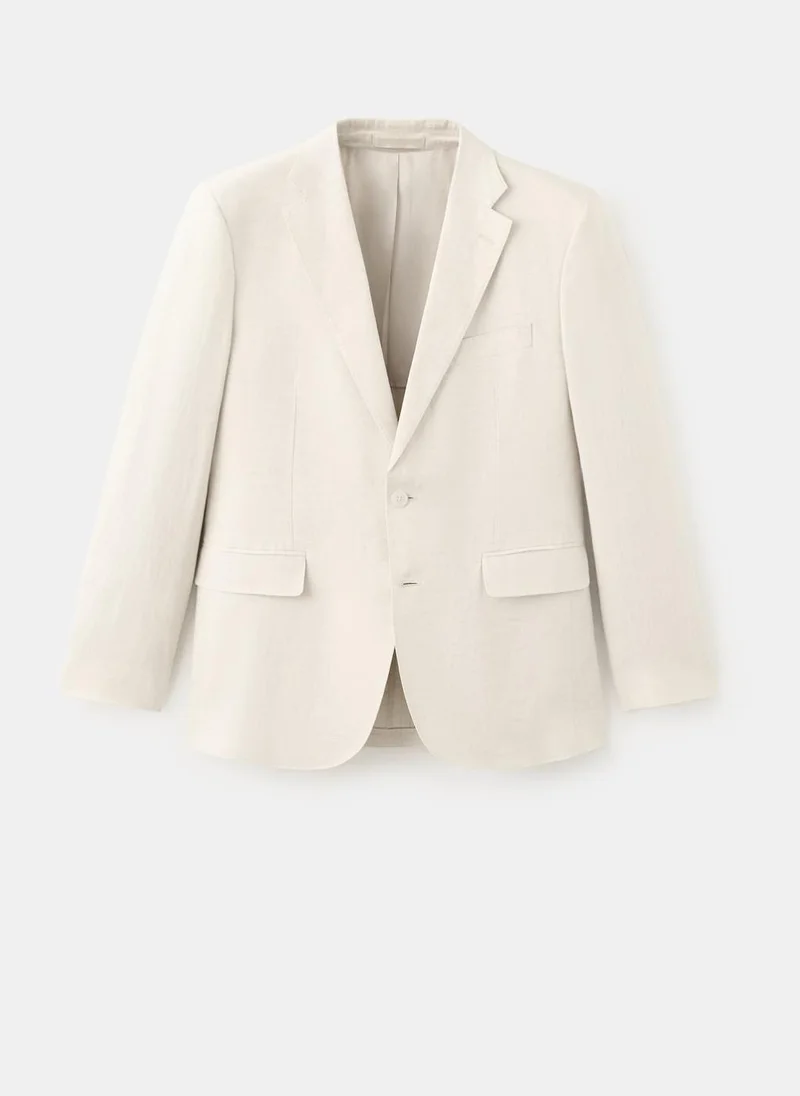 Mango Man  Amalfi 100% linen slim-fit suit jacket for Men | Best Price UAE