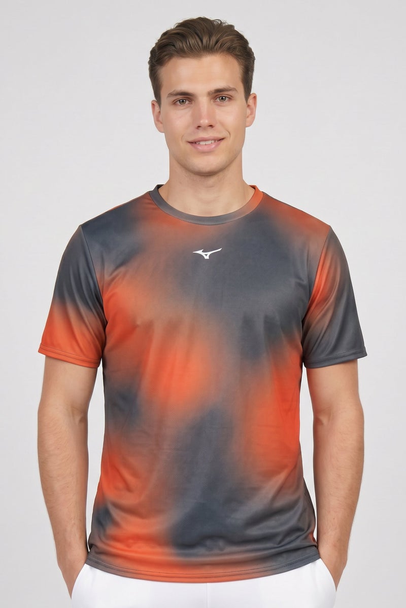 Mizuno Men Sportswear Fit Short Sleeve Training T-Shirt, Multicolor - Image 1