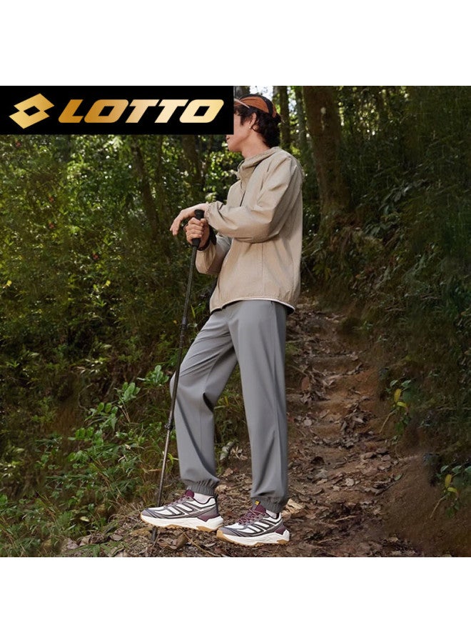 Lotto Men's Running Shoes Outdoor Sports Non-slip Hiking Trail Mountain Shoes 5997 Purple Brown Size 39 - Image 3