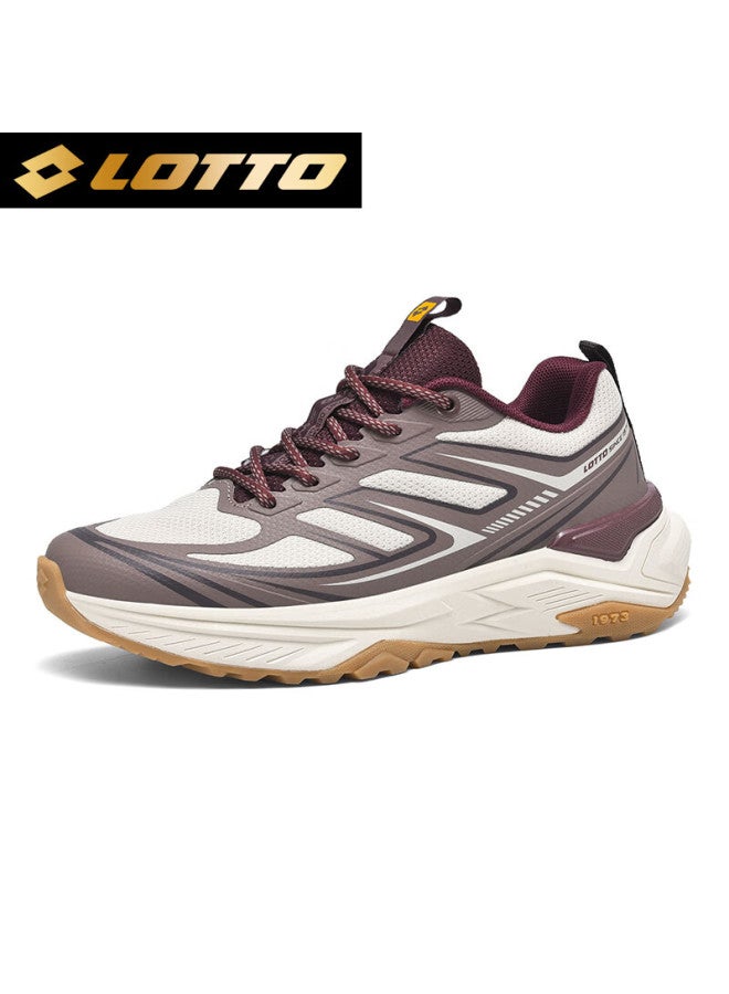 Lotto Men's Running Shoes Outdoor Sports Non-slip Hiking Trail Mountain Shoes 5997 Purple Brown Size 39 - Image 4