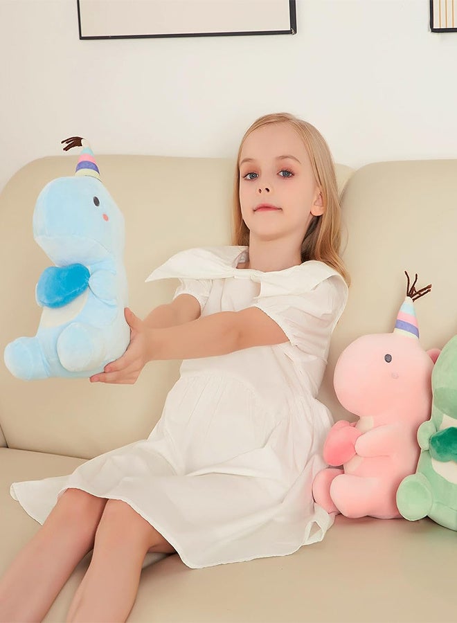 رات سو لعبة ديناصور محشوة، دمية ديناصور محشوة 30 سم، دمية ديناصور محشوة ناعمة ولطيفة ورومانسية هدية رائعة - Image 5