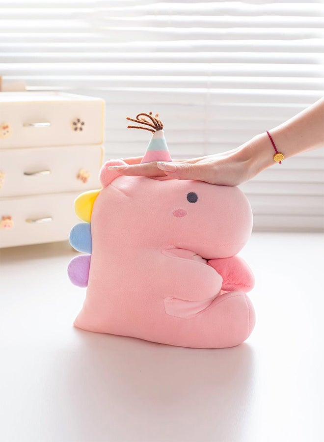 رات سو لعبة ديناصور محشوة، دمية ديناصور محشوة 30 سم، دمية ديناصور محشوة ناعمة ولطيفة ورومانسية هدية رائعة - Image 3