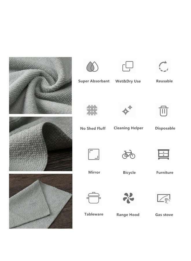 Reusable Cleaning Wipe, Disposable Picnic Rags in Bagged Terry Towels, Washable, Oil Absorption Microfiber Edgeless  - Image 5