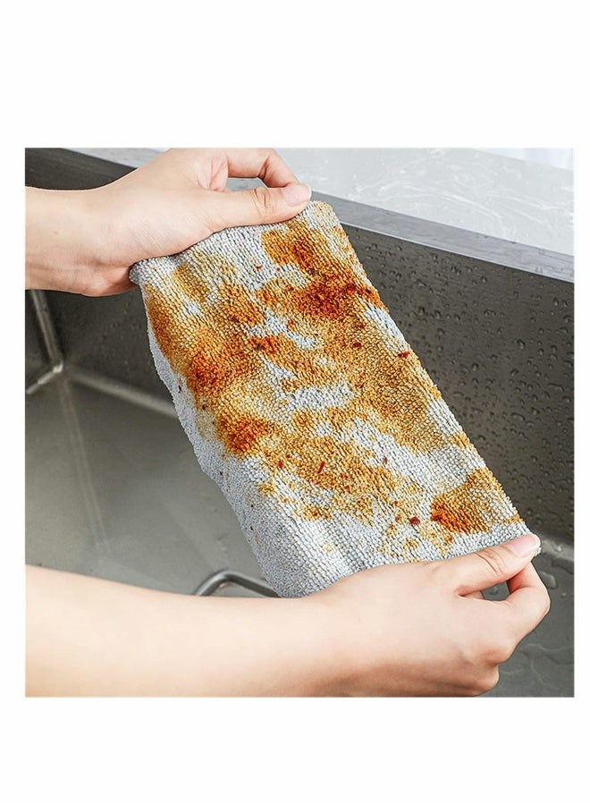 Reusable Cleaning Wipe, Disposable Picnic Rags in Bagged Terry Towels, Washable, Oil Absorption Microfiber Edgeless  - Image 3