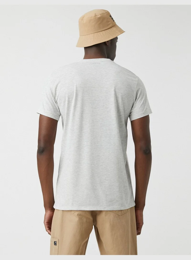 KOTON Slim Fit Striped Basic T-Shirt