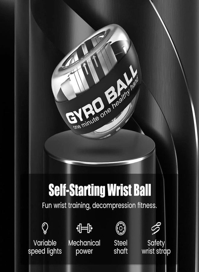 فيرفيك جهاز تقوية معصم اليد FERVIK Auto-Start Power Gyro Ball - جهاز تقوية اليد ذو قلب معدني لتمارين الساعد والقبضة والأصابع والمعصم - Image 4