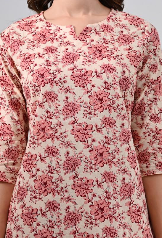 Ichaa Women's Printed Cotton Night Wear Top and Payjama Night Suit Set - Image 5