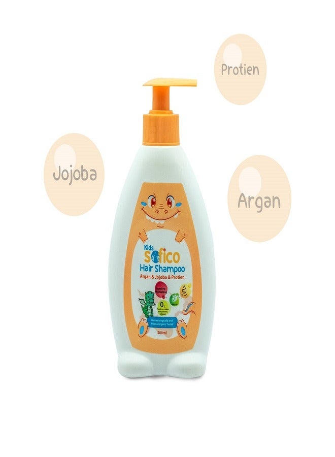 SOFICO Kids Hir Shampoo Argan & Jojoba & Protien 300ml  - Image 2