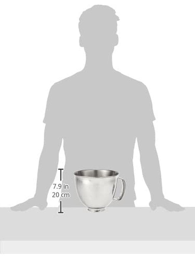 KitchenAid 3.5 Quart Polished Stainless Steel Bowl with Handle - KSM35SSFP - Image 2