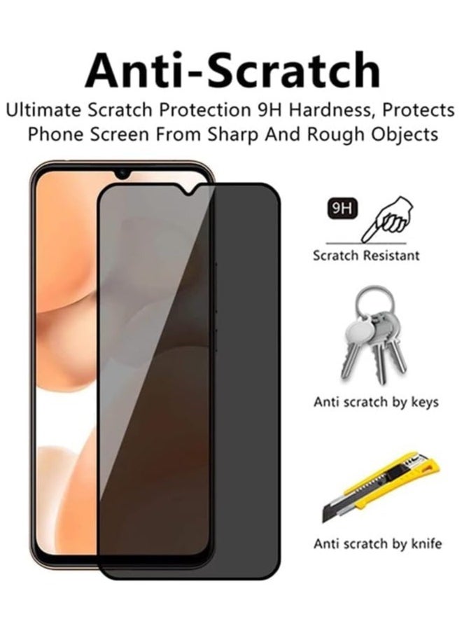 Raxoom Samsung Galaxy A73 5G Privacy Glass Screen Protector Anti-Spy Tempered Glass Film 9H Hardness Scratch Resistant Bubble Free Glass Screen Protector - Image 2