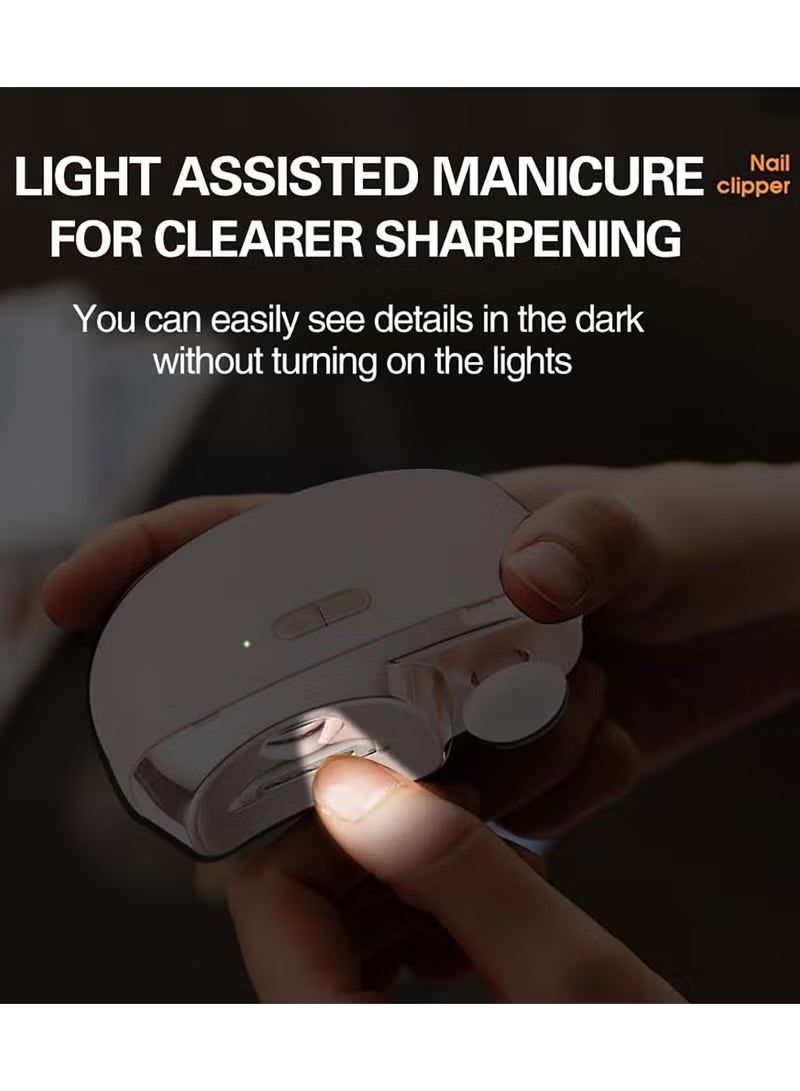 Electric nail clippers Cordless nail polisher Lighted nail clippers Nail trimmer Suitable for newborns or adults - Image 5