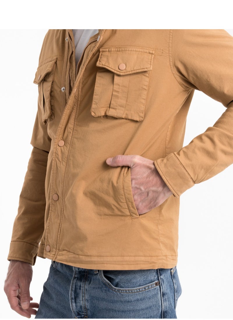 clever - Jacket Gabardine Men's - Head Cover  - CAMEL - Image 1