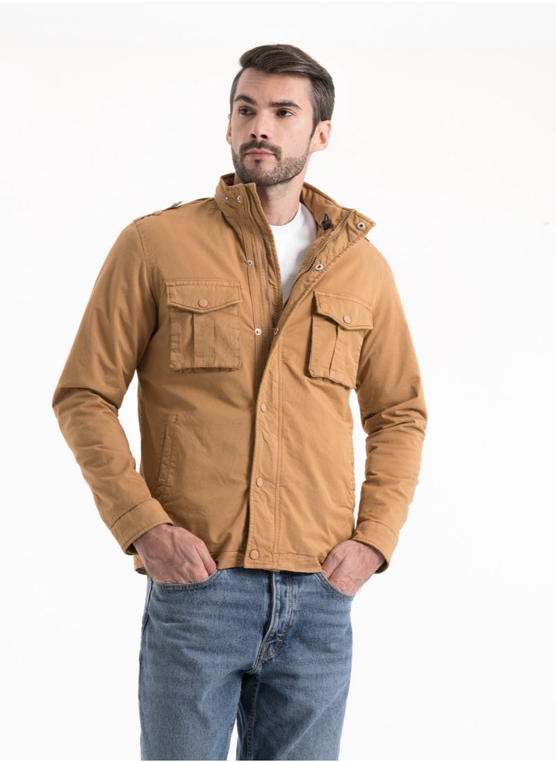 clever - Jacket Gabardine Men's - Head Cover  - CAMEL - Image 1