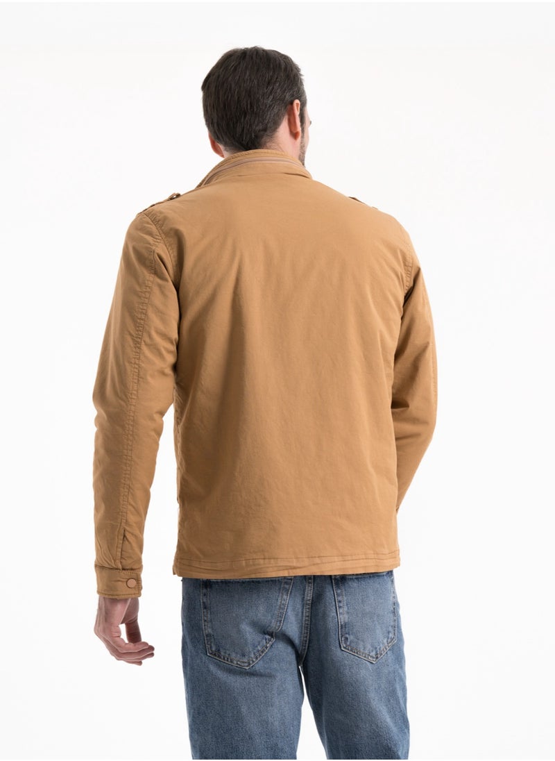 clever - Jacket Gabardine Men's - Head Cover  - CAMEL - Image 1