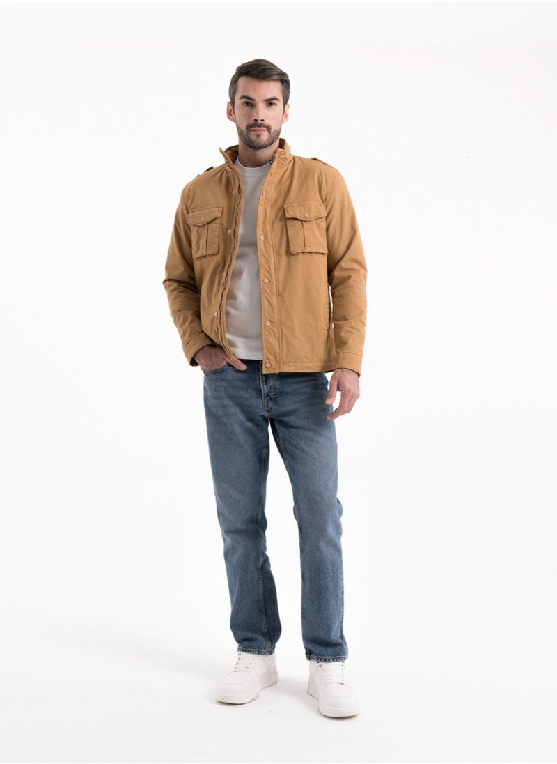 clever - Jacket Gabardine Men's - Head Cover  - CAMEL - Image 1