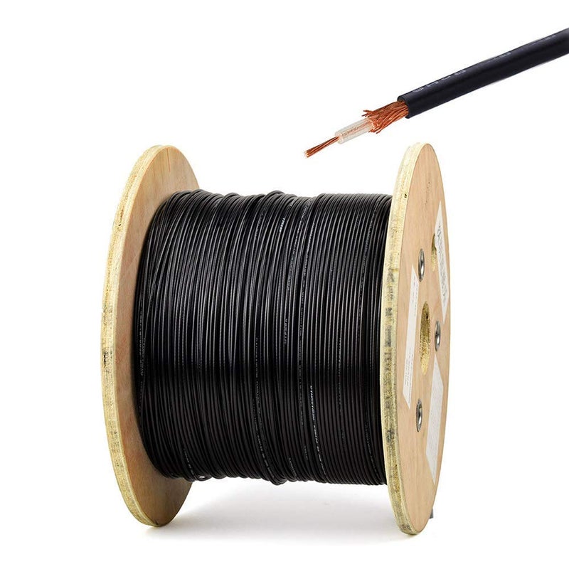 Eightwood RF RG174 Coax Coaxial Cable 50 feet - Image 1