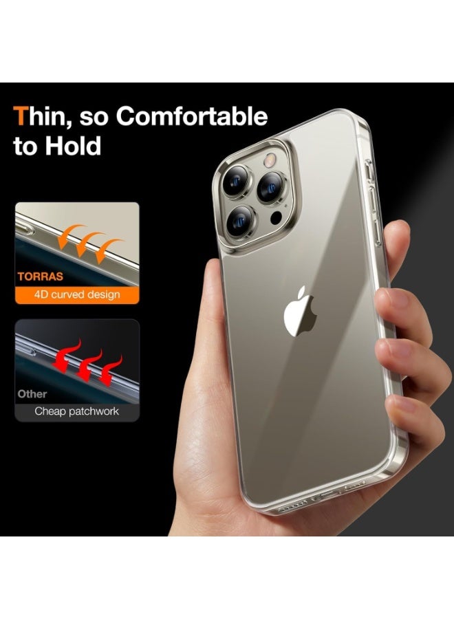 iPhone 15 Pro Case Transparent Anti-Scratch Anti-Yellowing Shockproof Crystal Clear - Image 3