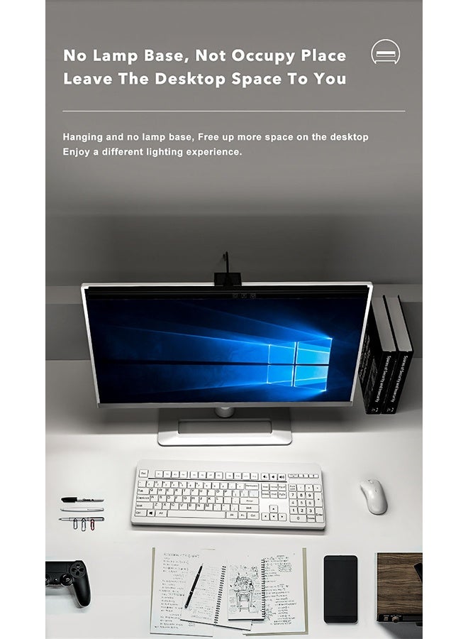 Monitor Light, LED Computer Monitor Lamp, Three lighting modes, Hue Adjustment Features, E-Reading USB Powered Lamp, Touch Control, for Desk/Gaming/Office, Complements With Backlight - Image 5