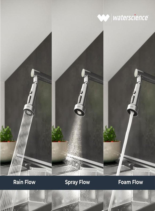 WaterScience Tap Extension for Kitchen Sink | 3 Flow Modes | Flexible Faucet Extender for Taps | Aerators for Water Tap | Upto 80% Water Saving - Wide - Image 5