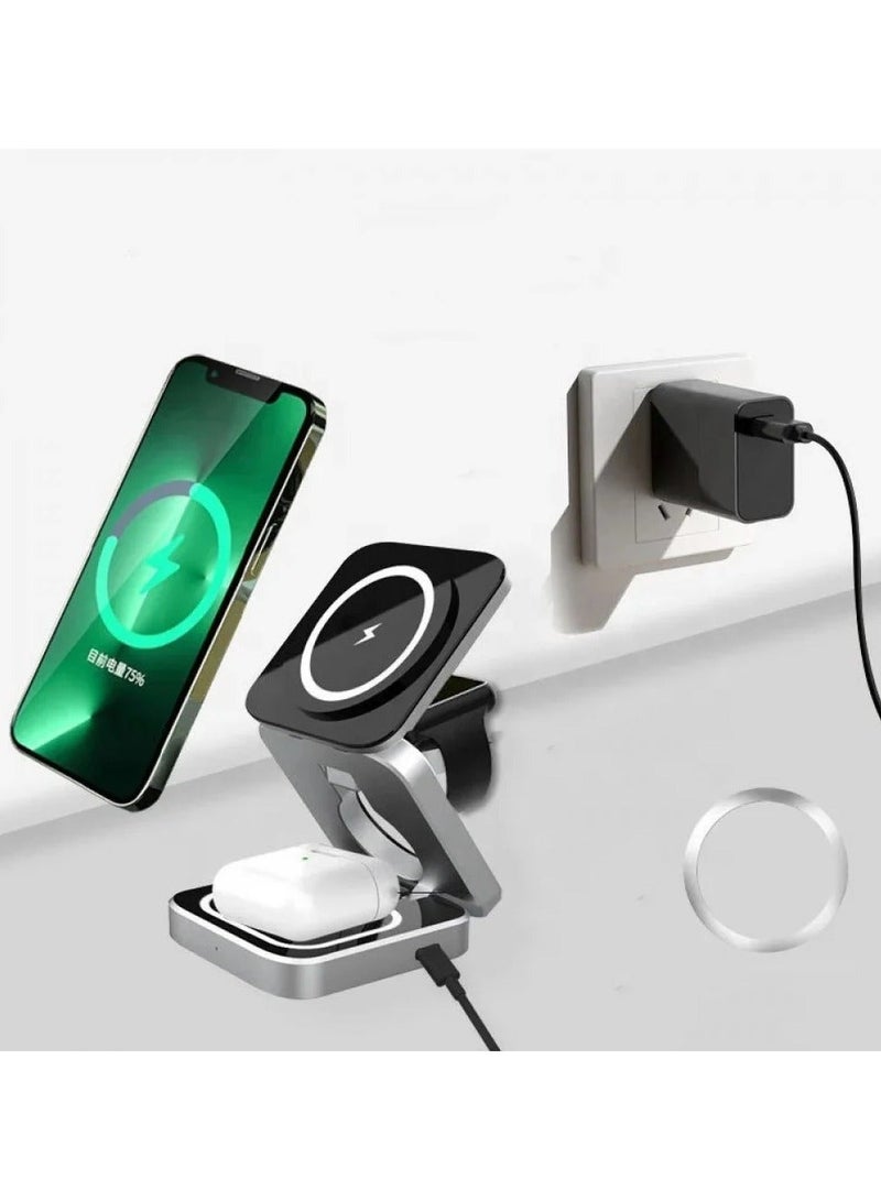 Denx Magnetic  Holder Wireless Fast Charger Type C Port 15 W - Image 3