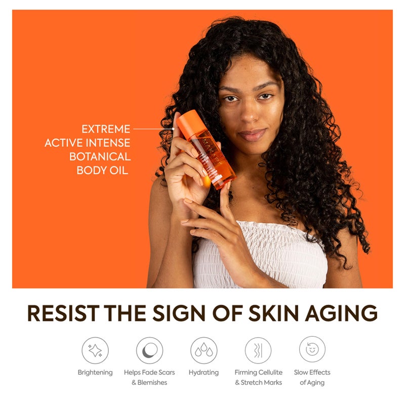 Makari زيت الجسم النباتي النشط المكثف ماكاري (125 مل) | يلين، ويغذي، ويرطب، وينعش البشرة | يساعد في تلاشي العلامات، والعيوب، والبقع | موصى به لجميع أنواع البشرة - Image 3