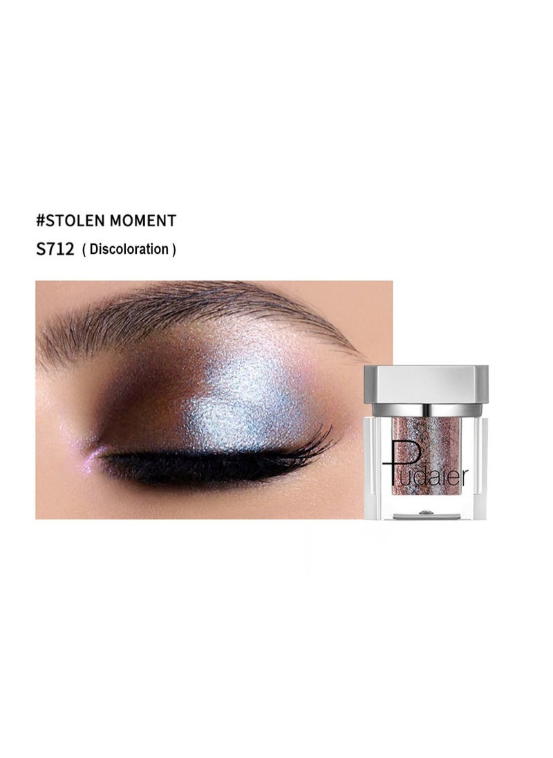 pudaier Silver Bottle Color Square Eyeshadow, Shiny Long Lasting High Pigment Mashed Potato Eye Makeup for Women  - Image 2