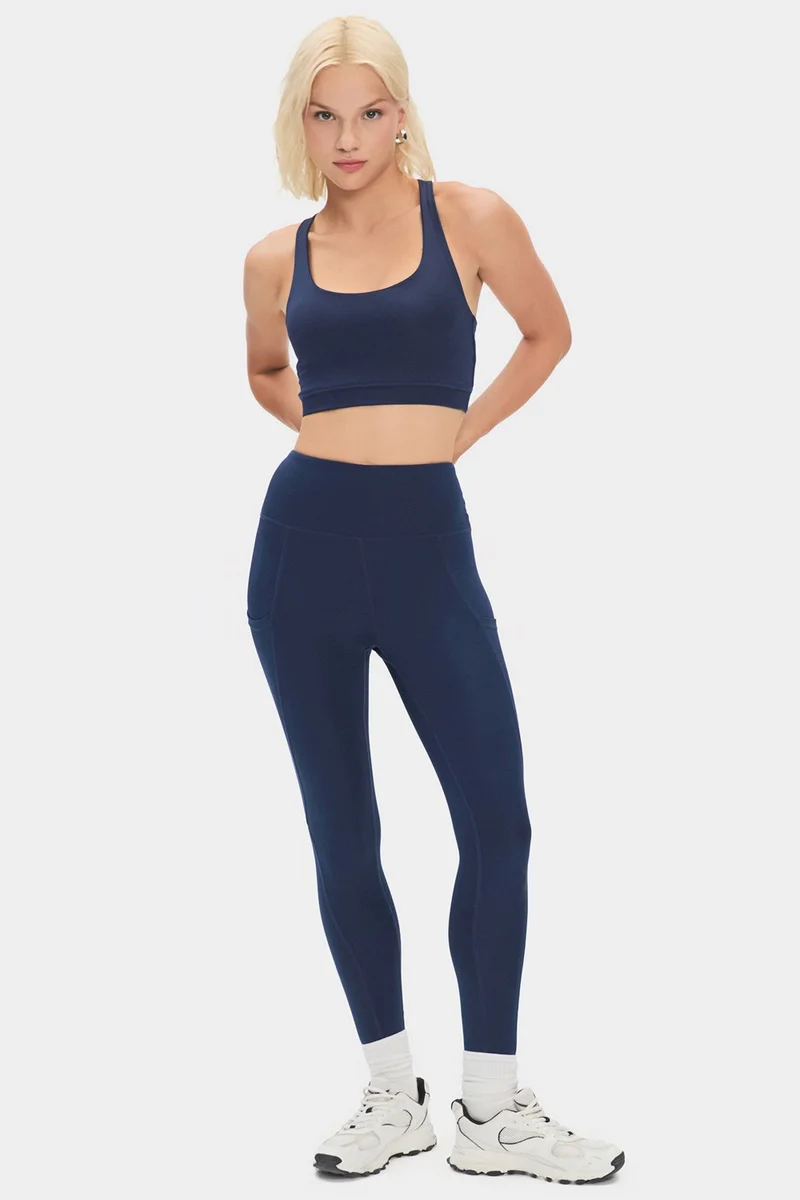 جويستار Women's Halter Neck Anthracite Lightly Supported Back Detailed Coated Sports Bra