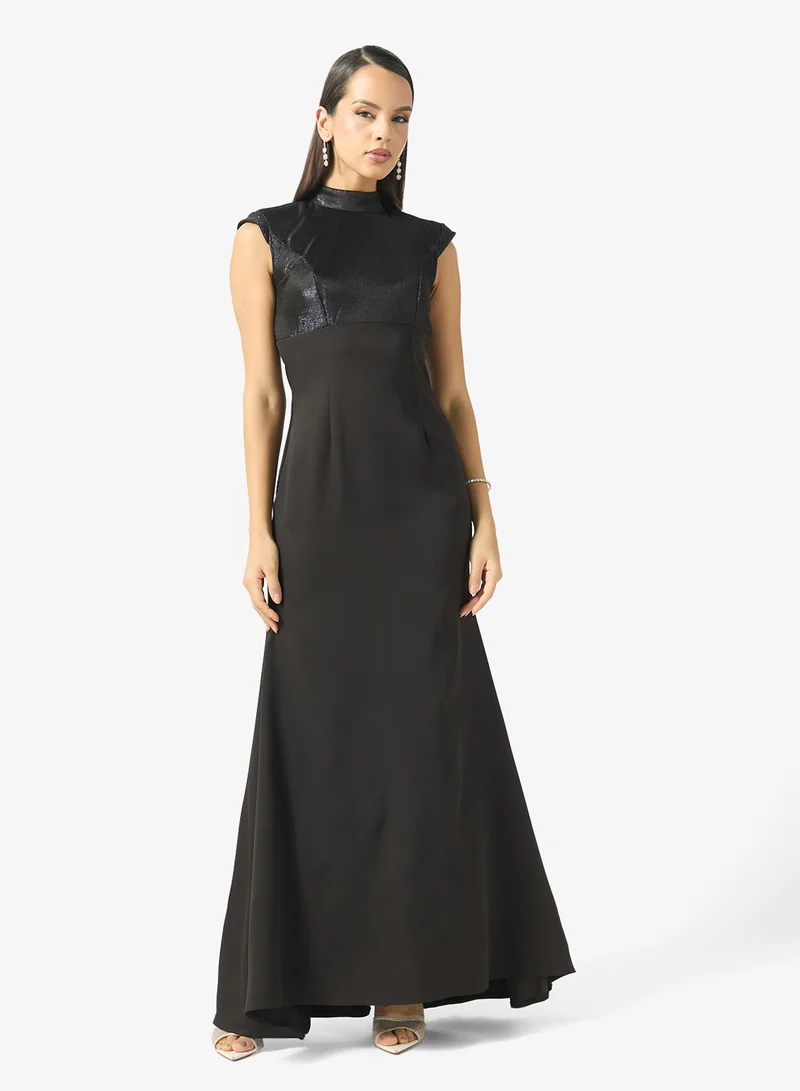 Shimmer Bodice Evening Dress