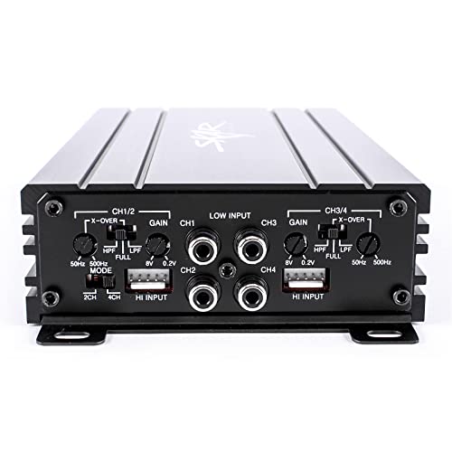 Skar Audio SK-M4004D Compact Full-Range Class D 4 Channel Car Amplifier, 400W - Image 3