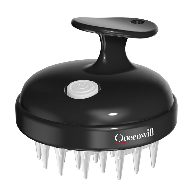 Queenwill Electric Handheld Hair Massager Cordless Hair Scalp Massager Portable Head Scratching Massager with 2 Modes Vibration Comb for Hair Growth Deep Cleansing and Stress Relaxation - Image 1