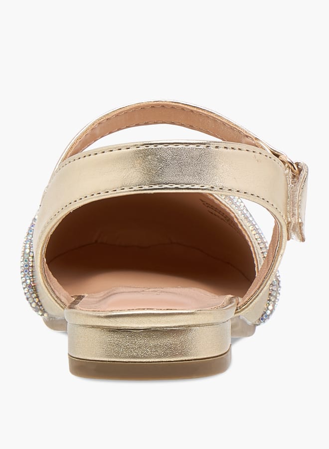 جونيورز حذاء ماري جين بناتي مزين بإغلاق فيلكرو - Image 4