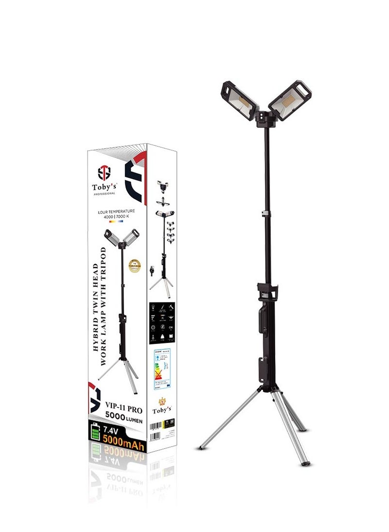 توبيز مصباح تخييم LED قابل لإعادة الشحن من توبي VIP 11 Pro بسعة 5000 مللي أمبير/ساعة - فانوس خارجي متعدد الوظائف للسيارة والسيارات الرياضية متعددة الاستخدامات والطرق الوعرة والنزهات الصحراوية والشواء والاستخدام في الحفلات - Image 1