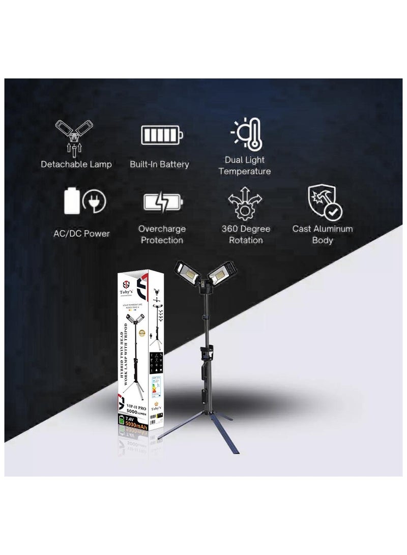 توبيز مصباح تخييم LED قابل لإعادة الشحن من توبي VIP 11 Pro بسعة 5000 مللي أمبير/ساعة - فانوس خارجي متعدد الوظائف للسيارة والسيارات الرياضية متعددة الاستخدامات والطرق الوعرة والنزهات الصحراوية والشواء والاستخدام في الحفلات - Image 5