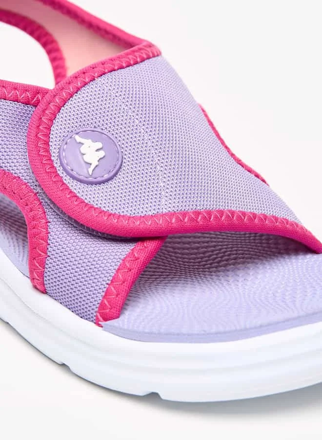 Kappa Girl's Colourblock Sandals with Hook and Loop Closure