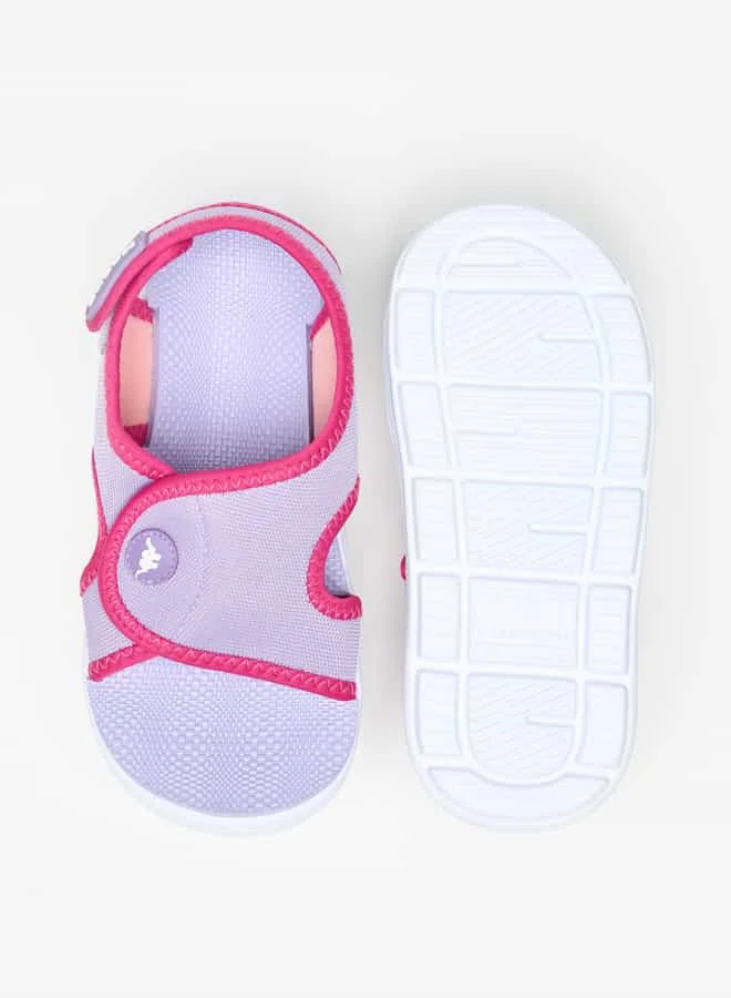 Kappa Girl's Colourblock Sandals with Hook and Loop Closure