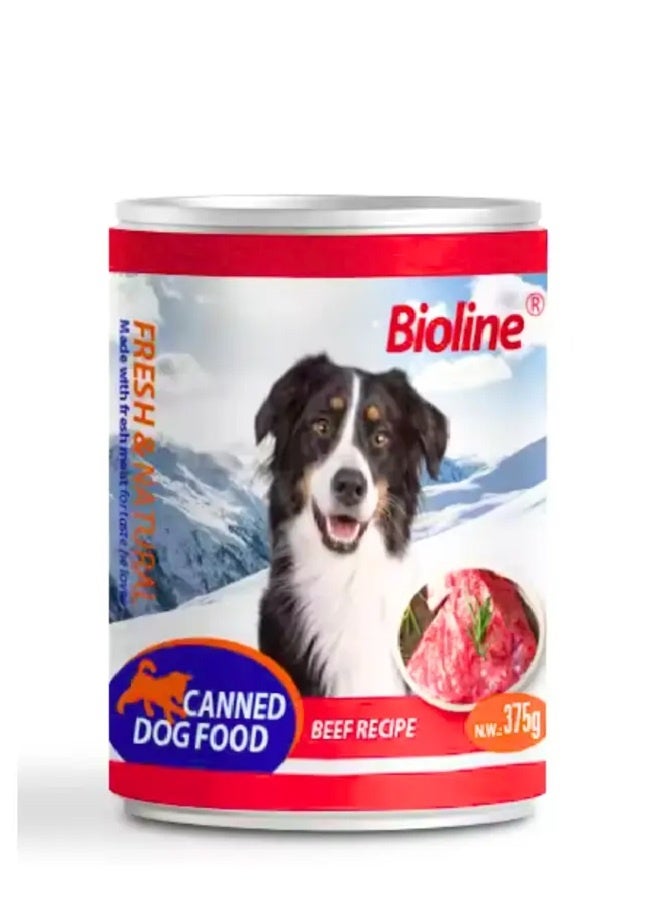 Bioline طعام كلاب مع لحم البقر - 375 جرام