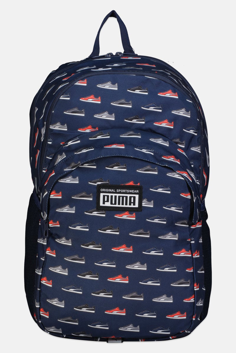 PUMA Men Allover Print Academy Backpack, Multicolor - Image 1
