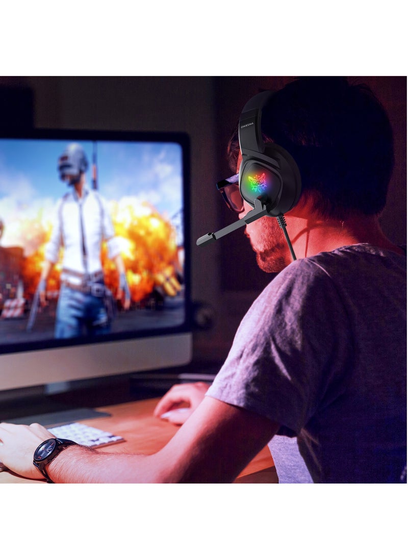 onikuma - K19 PS4 Gaming Headset casque Wired PC Stereo Earphones Headphones with Microphone - Image 1