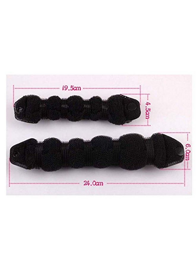 NaRaMax 3Pcs Magic Hair Styling Styler Hot Hair Donut Bun Ring Styler Maker Fashion Twist Ring Former Shaper Doughnut Donut Gnon Bun Maker Clip For Women Lady Girls (1 Large+2 Small) (Brown) - Image 4