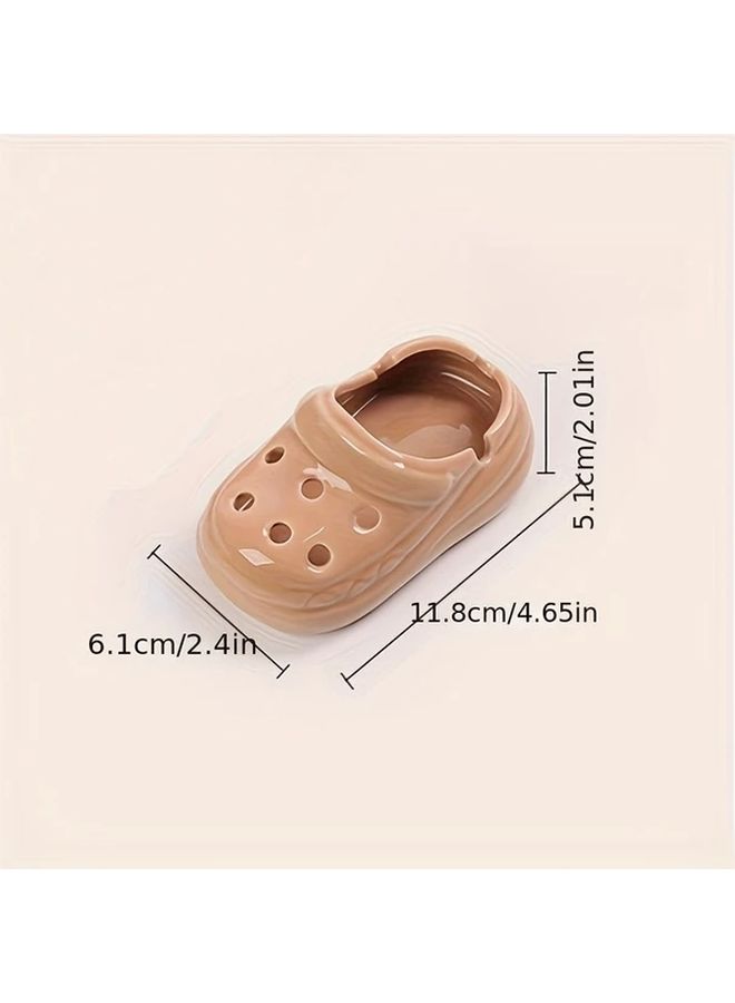 1 Unique Ceramic Clog Ashtray Assorted Varieties Simulated Everyday Tool Design Perfect Home Office Hotel Decor Valentine New Year Gift Spring Festival Collectible - Image 5