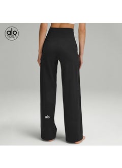 Generic ALO Yoga Womens Spring Summer Loose Breathable Athletic Pants graphite ash  - Image 3