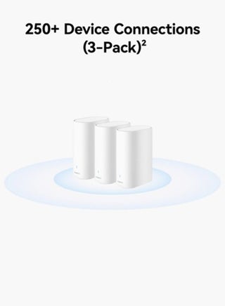 1500 mAh WiFi Mesh 3 Pack of 3, HUAWEI Whole-Home Wi-Fi System, HarmonyOS Mesh+, One-Touch Connect, Visualized Wi-Fi Diagnosis, HUAWEI HomeSec Security Protection, HUAWEI AI Life App White - view 5