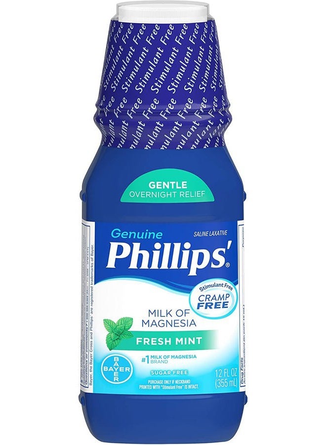 Phillips' Milk of Magnesia Fresh Mint - 12 Fl Oz, Pack of 2 - Image 3