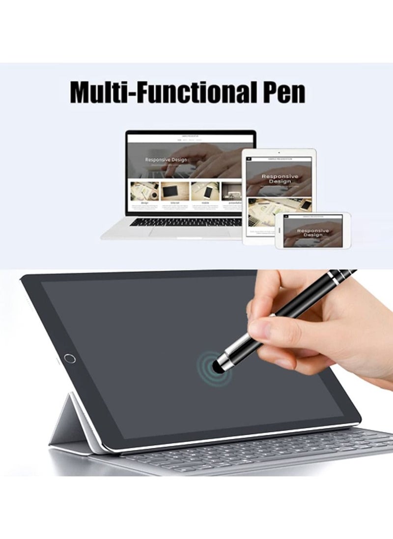 Arabest - Notebook with Calculator, PU Leather Working Small Notebook Notepad with Pen Pad Holder Set Multi Function A7 Soft Cover Notebook for Office Working, Schools, Restaurants (Blcak) - Image 1
