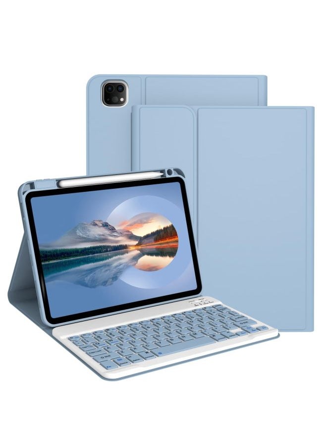 Generic For Apple IPad Air7 Protective Cover 2025 Pro11 Generation Air6 Bluetooth Keyboard 13 Integrated With Pen Slot-color:Dark Night Green + Keyboard-Applicable Models:Ipad10/11 Generation (10.9/ 11inch /2022)  - Image 2