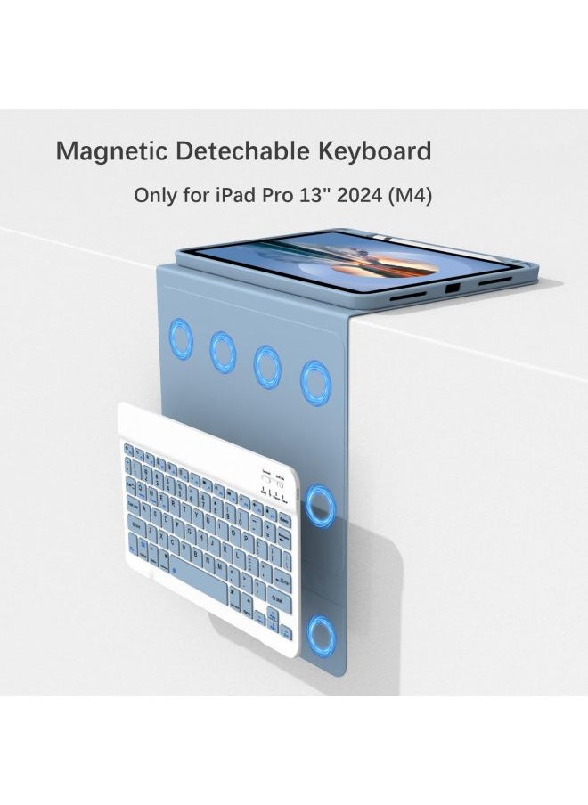 Generic For Apple IPad Air7 Protective Cover 2025 Pro11 Generation Air6 Bluetooth Keyboard 13 Integrated With Pen Slot-color:Dark Night Green + Keyboard-Applicable Models:Ipad10/11 Generation (10.9/ 11inch /2022)  - Image 3