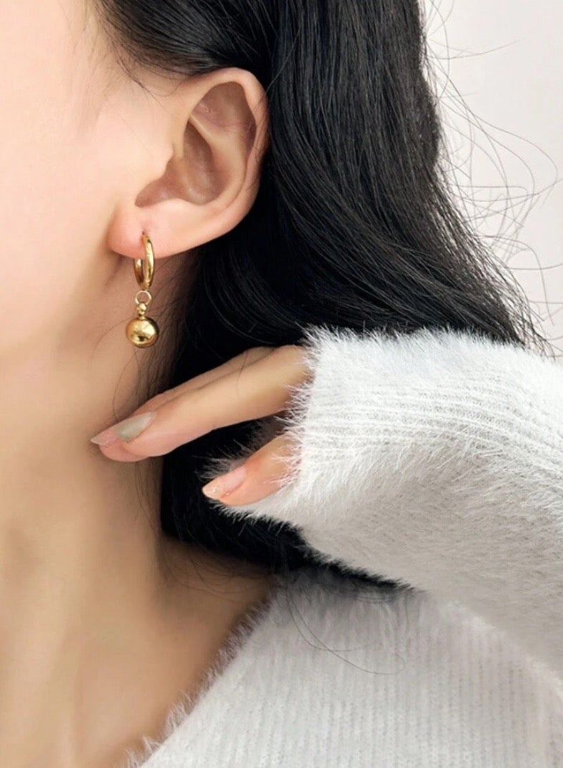 إيكوال حلق اذن نسائي من الاستانلس ستيل دائري أنيق وعالي الجودة - Image 3