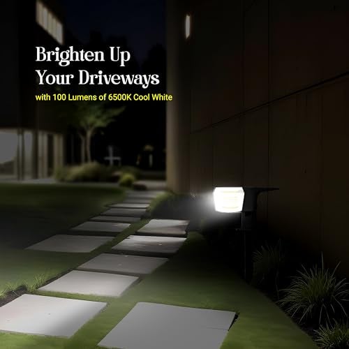 Dylect Eco Solar Garden Light Outdoor Plastic, Pathway, Yard, Terrace Garden, IP44 Waterproof, Long 8Hr Runtime with Auto On/Off Feature (Cool White) - Image 2