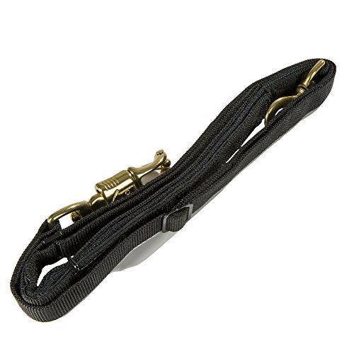 Intrepid International Tie Safe Adjustable Cross Tie, Nylon Horse Crossties for Horses, Stall Accessories, Attach to Halter, Brass Panic Snap, for Stall, Trailer Accessories, 48-62" - Image 1